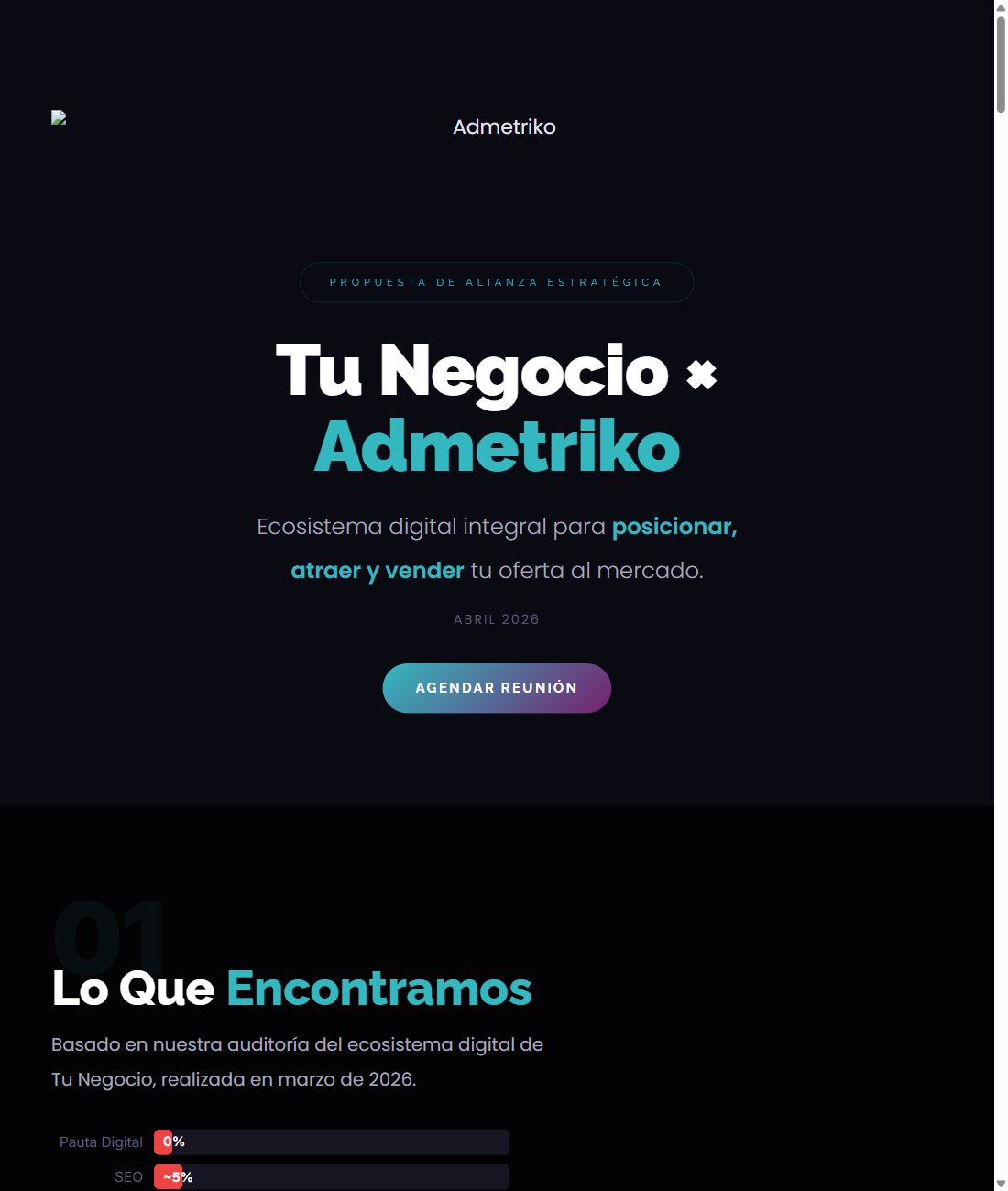 Portada del plan personalizado