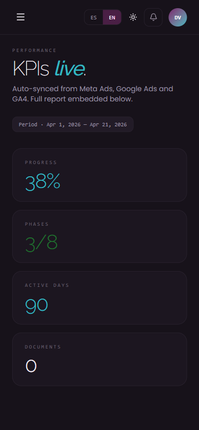 Portal project archive with past deliveries and decisions