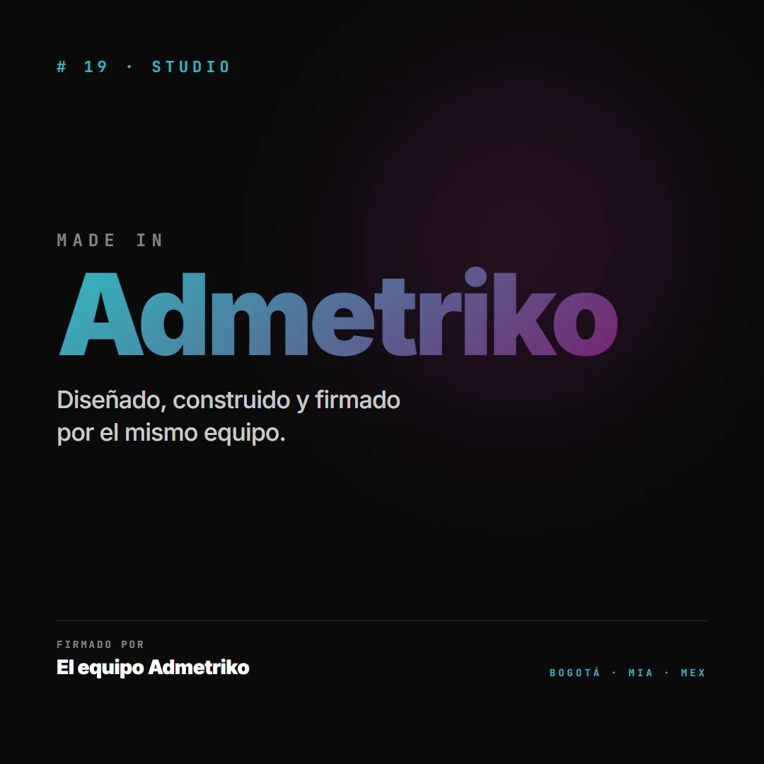 Built by the Admetriko team